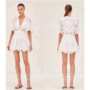 Alexis White Lace Mini Dress